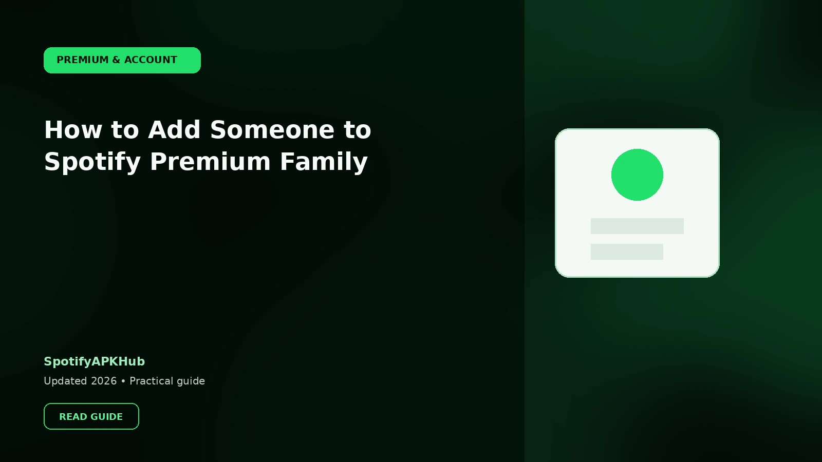 How to Add Someone to Spotify Premium Family