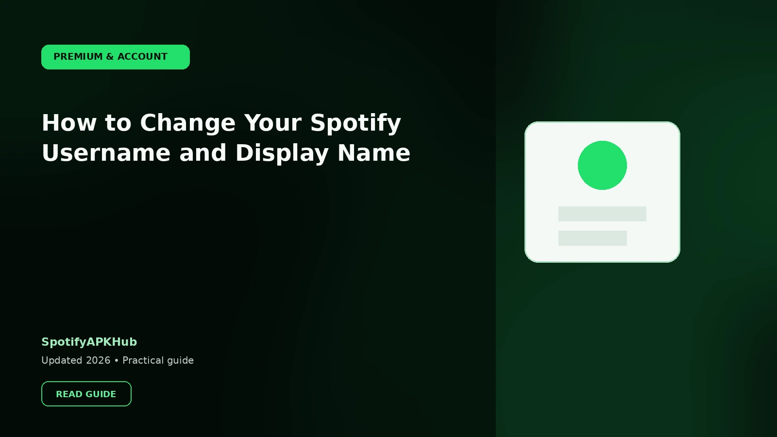 How to Change Your Spotify Username and Display Name