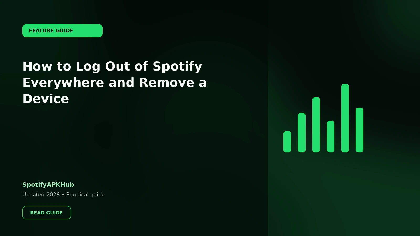 How to Log Out of Spotify Everywhere and Remove a Device