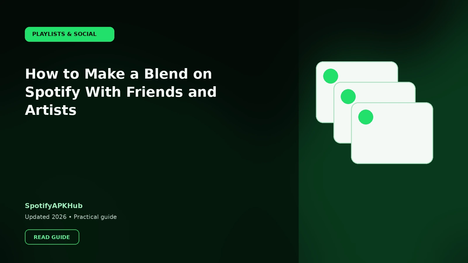 How to Make a Blend on Spotify With Friends and Artists