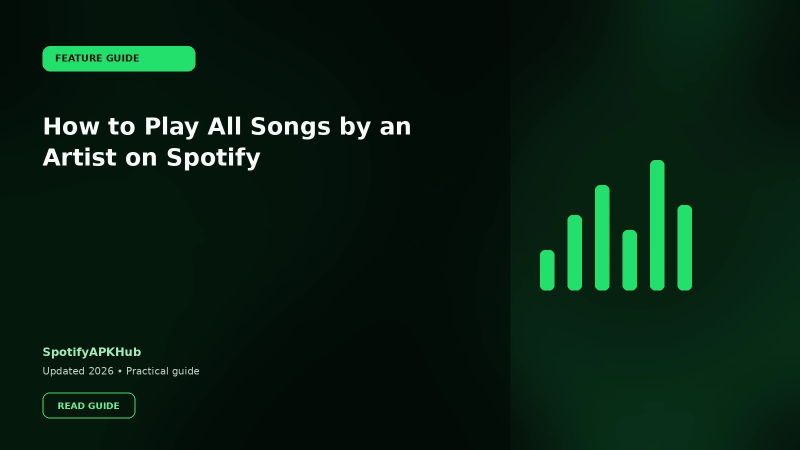 How to Play All Songs by an Artist on Spotify