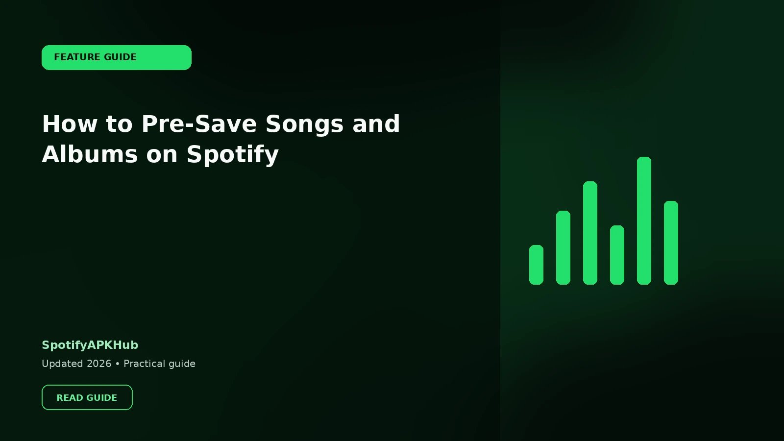 How to Pre-Save Songs and Albums on Spotify