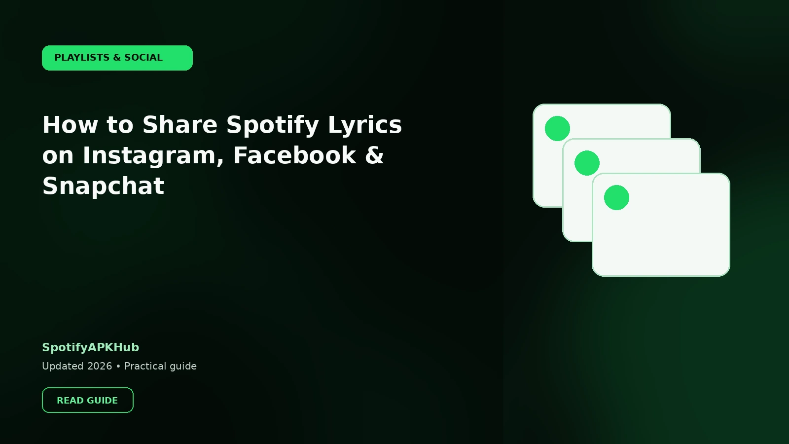 How to Share Spotify Lyrics on Instagram, Facebook & Snapchat