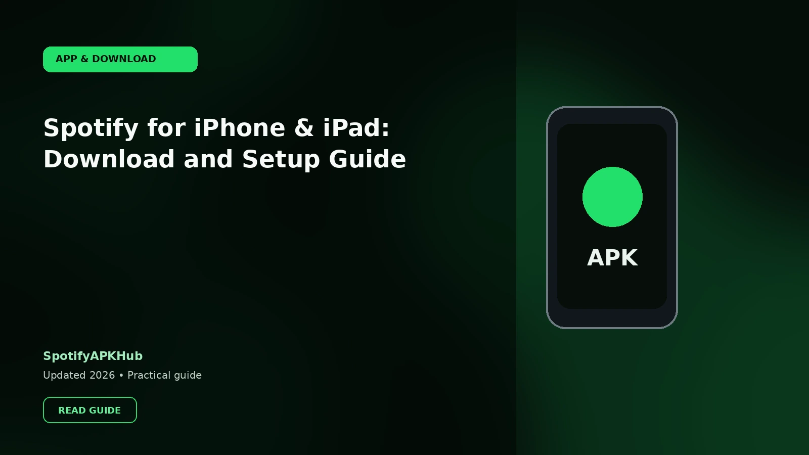 Spotify for iPhone & iPad: Download and Setup Guide