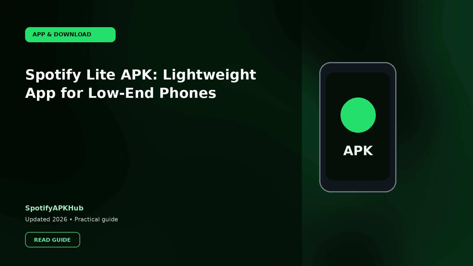 Spotify Lite APK: Lightweight App for Low-End Phones