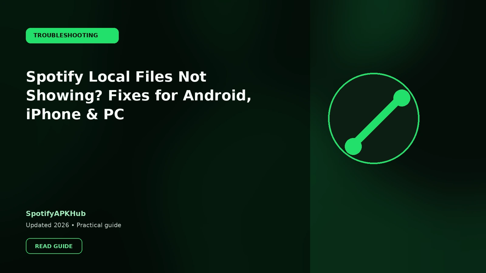 Spotify Local Files Not Showing? Fixes for Android, iPhone & PC