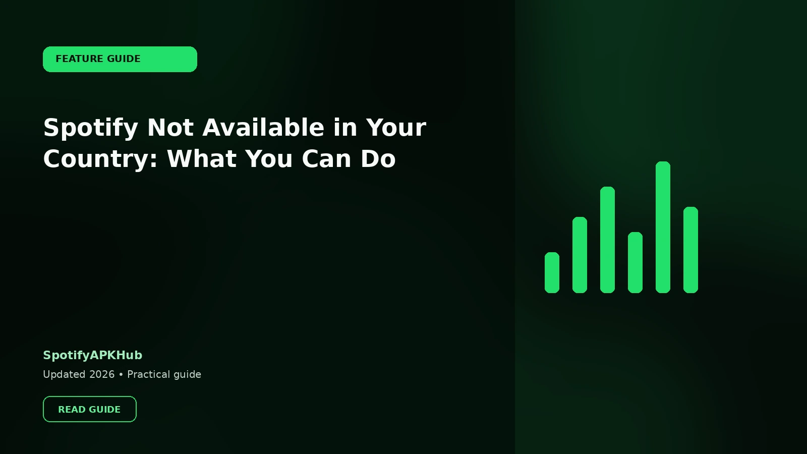 Spotify Not Available in Your Country: What You Can Do