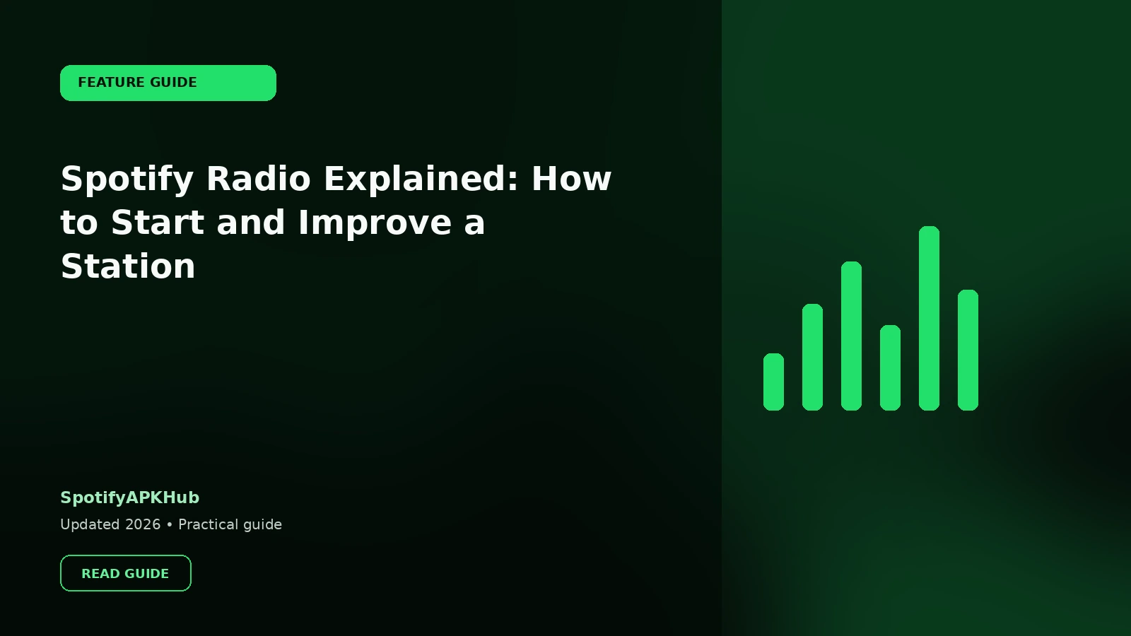 Spotify Radio Explained: How to Start and Improve a Station