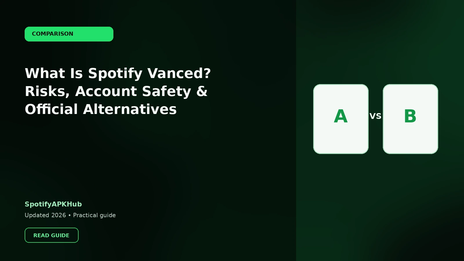 What Is Spotify Vanced? Risks, Account Safety & Official Alternatives